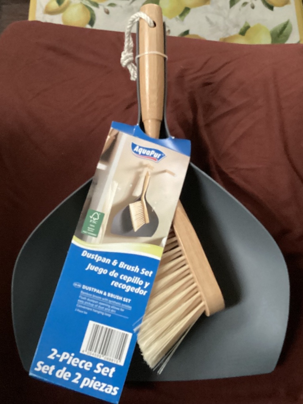 AquaPur 2-piece cleaning set (dust pan and brush set) New